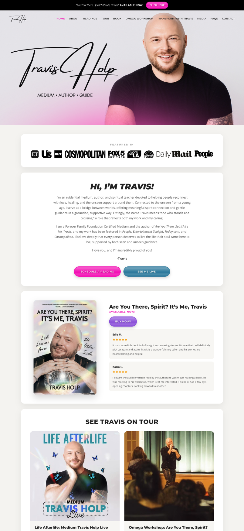 Travis Holp website